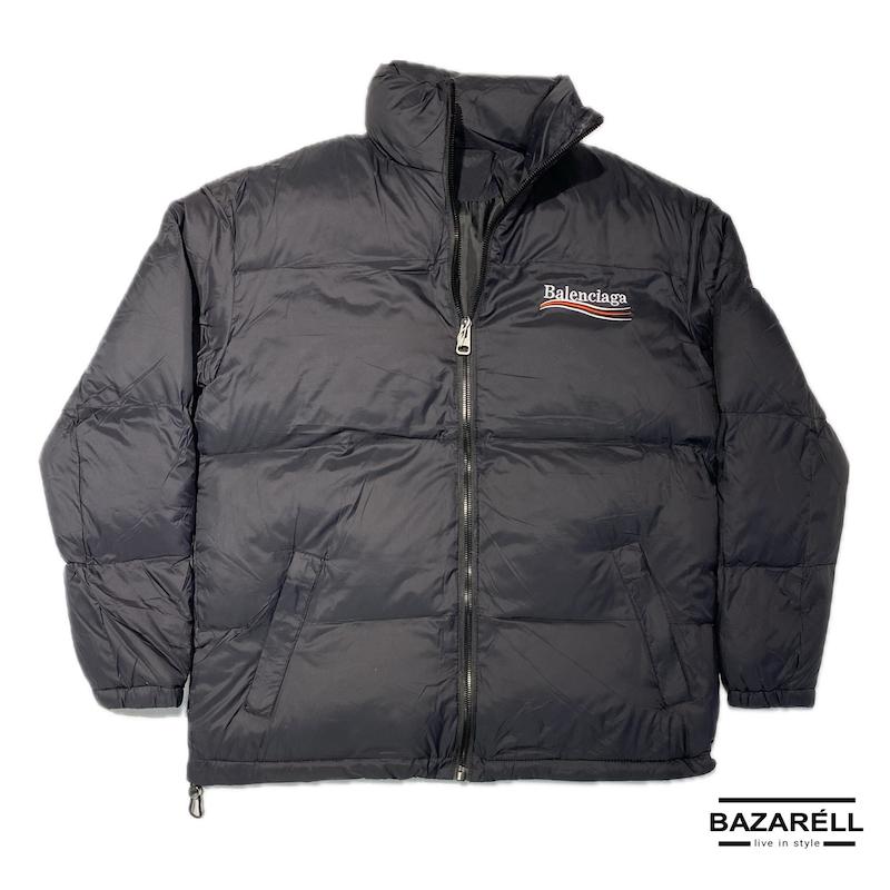 کاپشن پفی مشکی طرح بالنسیاگا مدل Signature Streetwear Edition BALENCIAGA Black Puffer Jacket – Signature Streetwear Edition