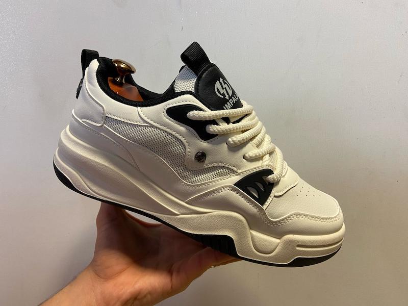 کتونی استریت استایل IMPERIAL بازارِل – رنگ شیری‌مشکی  BAZARELL IMPERIAL Street-Style Sneakers – Cream/Black