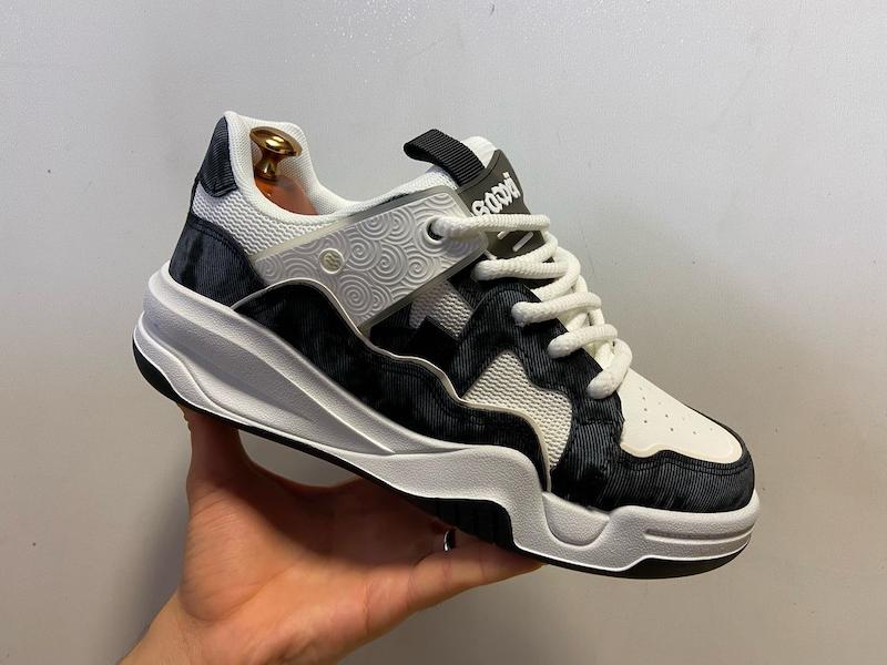 کتونی استریت‌استایل سفید مشکی مدل GROOVY بازارِل | کتانی استریت‌استایل روزمره با زیره EVA سبک و رویه دوترکیبی  BAZARELL GROOVY Black–White Sneakers | Premium Dual-Upper Streetstyle Everyday Shoes with Lightweight EVA Sole