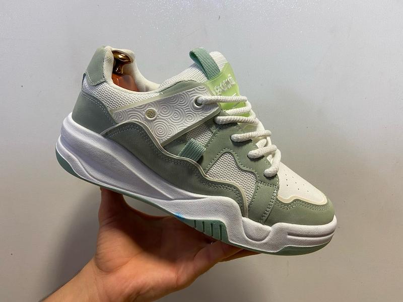 کتونی استریت‌استایل سفید نعنایی مدل GROOVY بازارِل | کتانی لایف‌استایل شهری با طراحی تازه‌ساز و زیره EVA فوق‌سبک  BAZARELL GROOVY Mint–White Sneakers | Fresh Urban Lifestyle Shoes with Ultra-Light EVA Sole