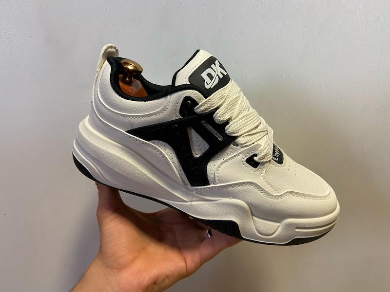 کتونی استریت چانکی شیری–مشکی DK مدل Dual-Knit Streetform | کتونی استریت‌استایل پریمیوم با طراحی ترکیبی مدرن DK Dual-Knit Streetform Chunky Sneakers Cream–Black | Premium Hybrid Streetwear Chunky Shoes