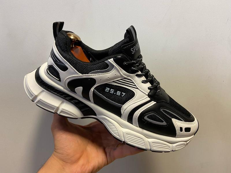 کتانی اسپرت لایف‌استایل مدل 25.67 مشکی–سفید | BAZARELL 25.67 Sport Chunky Sneakers Black-White