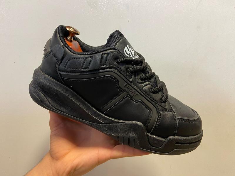 کتونی چانکی مردانه‌زنانه بازارل مدل ShadowLine-451 رنگ مشکی | Bazarell ShadowLine-451 Black chunky Sneakers