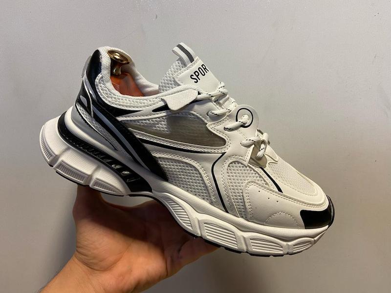 کتونی ورزشی و روزمره مردانه AeroSport X-Stream – رنگ سفید مشکی | BAZARELL  AeroSport X-Stream Men’s Athletic & Daily Sneakers – White Black