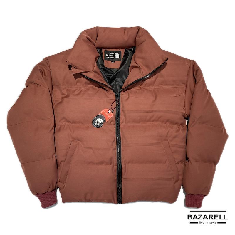 کاپشن پافر آجری نورت فیس مدل Urban Freeze Edition – مناسب استایل استریت و روزمره | BAZARELL The North Face Urban Freeze Brick red Puffer Jacket – Streetwear Essential | BAZARELL
