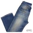 شلوار جین راسته مازراتی آبی سنگ‌شور مردانه بازارِل | BAZARELL Straight Fit Maserati Blue Washed Denim for Men