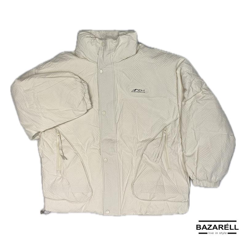 کاپشن نیم اسکی–اوتدور ضدباد یقه‌بلند مردانه‌زنانه (شیری) Unisex’s Outdoor Windproof Ski Jacket – Milky 