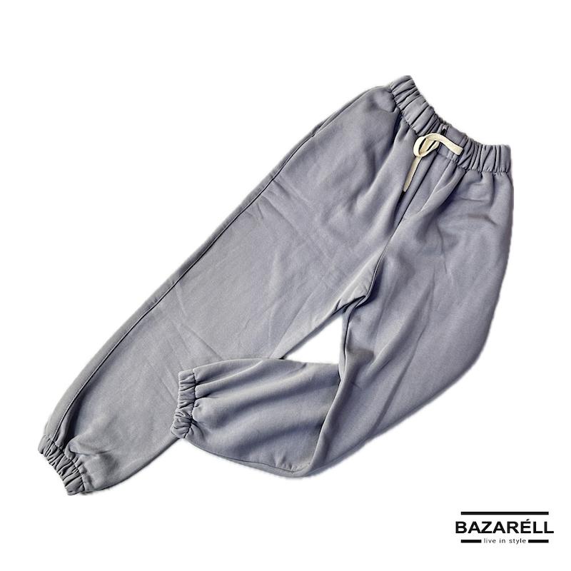 شلوار اسلش دورس ضخیم مردانه‌زنانه آزاد طوسی دلفینی – BAZARELL Heavy Fleece Relaxed Jogger Pants