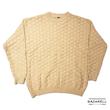 پلیور بافت کرم بافت‌دار مردانه‌زنانه بازارل