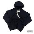 هودی مردانه‌زنانه مشکی ضخیم با جیب کانگورو و آستین ریگلان – BAZARELL Heavy Black Hoodie with Kangaroo Pocket