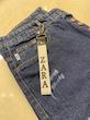شلوار جین مردانه مام فیت آبی کلاسیک دیسترس لایت BAZARELL | BAZARELL Men Classic Blue Mom Fit Light Distressed Jeans