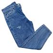 شلوار جین مردانه مام‌فیت آبی روشن سنگشور BAZARELL | Men’s Mom Fit Washed Light Blue Denim Jeans