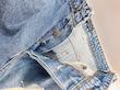 شلوار جین مردانه مام‌فیت آبی روشن سنگشور BAZARELL | Men’s Mom Fit Washed Light Blue Denim Jeans