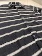 پیراهن مردانه مراکشی راه‌راه مشکی بافت‌دار BAZARELL مدل Noir Coast ‏BAZARELL Noir Coast Moroccan Textured Striped Men Shirt