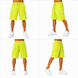 شلوارک کارگو شمعی مردانه‌زنانه BAZARELL مدل Neon Drift سبز نئونی | BAZARELL Neon Drift Cargo Nylon Shorts Neon Lime