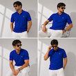 پولوشرت مردانه جودون آبی کاربنی مدل Urban Prestige | BAZARELL Men’s Urban Prestige Piqué Polo Shirt – Cobalt Blue