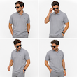 پولوشرت مردانه جودون طوسی BAZARELL | BAZARELL Men’s Gray Piqué Polo Shirt