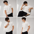 پولوشرت مردانه جودون سفید مدل Signature | BAZARELL Men’s White Piqué Polo Shirt – Signature