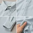 پیراهن مردانه آبی یخی لایوسل BAZARELL | BAZARELL Men’s Ice Blue Lyocell Classic Shirt