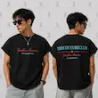 وست مردانه مشکی Endless Summer با یقه گرد و پارچه ماکان لطیف و متراکم برند بازارل