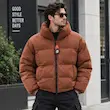 کاپشن پافر آجری نورت فیس مدل Urban Freeze Edition – مناسب استایل استریت و روزمره | BAZARELL The North Face Urban Freeze Brick red Puffer Jacket – Streetwear Essential | BAZARELL