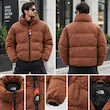 کاپشن پافر آجری نورت فیس مدل Urban Freeze Edition – مناسب استایل استریت و روزمره | BAZARELL The North Face Urban Freeze Brick red Puffer Jacket – Streetwear Essential | BAZARELL