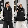 پافر مردانه‌زنانه مشکی طرح بالنسیاگا شمعی مدل Urban Puffer Vest | BAZARELL