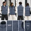 پافر آبی‌طوسی طرح بالنسیاگا مردانه‌زنانه مدل Urban Puffer | BAZARELL Balenciaga Style Puffer Vest