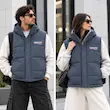 پافر آبی‌طوسی طرح بالنسیاگا مردانه‌زنانه مدل Urban Puffer | BAZARELL Balenciaga Style Puffer Vest