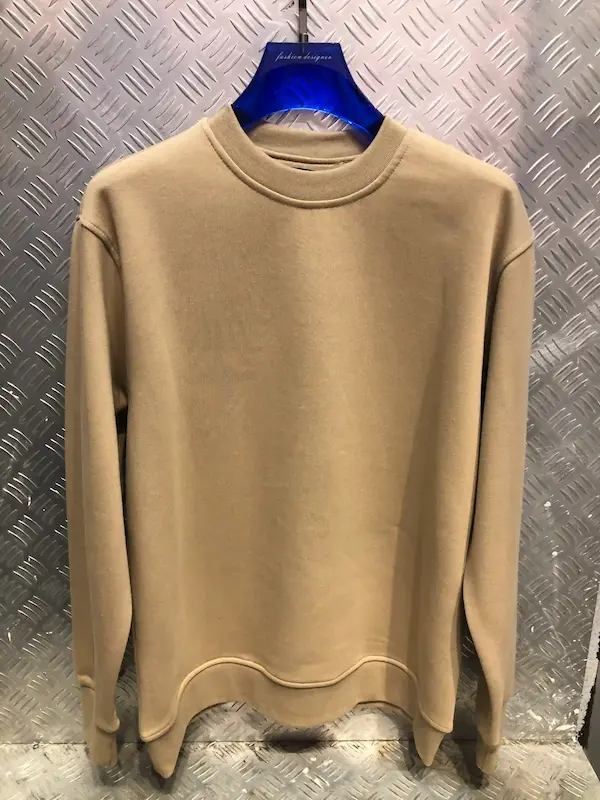 دورس باکسی کرم نسکافه‌ای مردانه سه‌نخ BAZARELL | Camel Beige Boxy Fit Men's Sweats