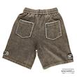 شلوارک مردانه قهوه‌ای سنگ‌شور – استایل وینتیج اسپرت با طراحی خاص • Men’s Vintage Washed Brown Shorts – Sporty Retro Style
