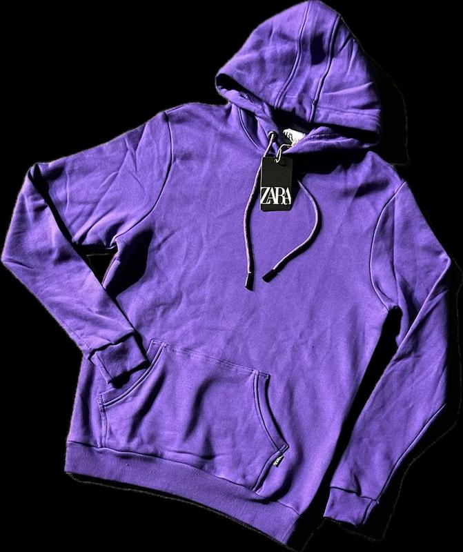 هودی بنفش زارا مردانه | استایل برند و خاص ZARA Purple Hoodie for Men | Branded & Stylish