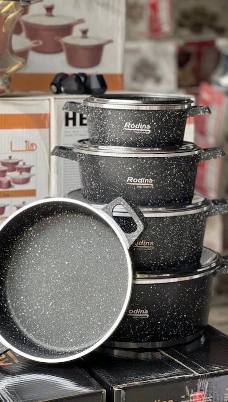 سرویس 10 پارچه چدن دو طرف گرانیت ضخیم