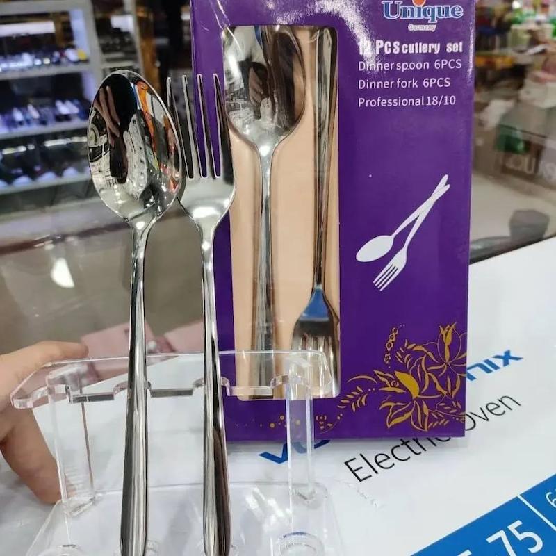 قاشق چنگال 6 نفره یونیک