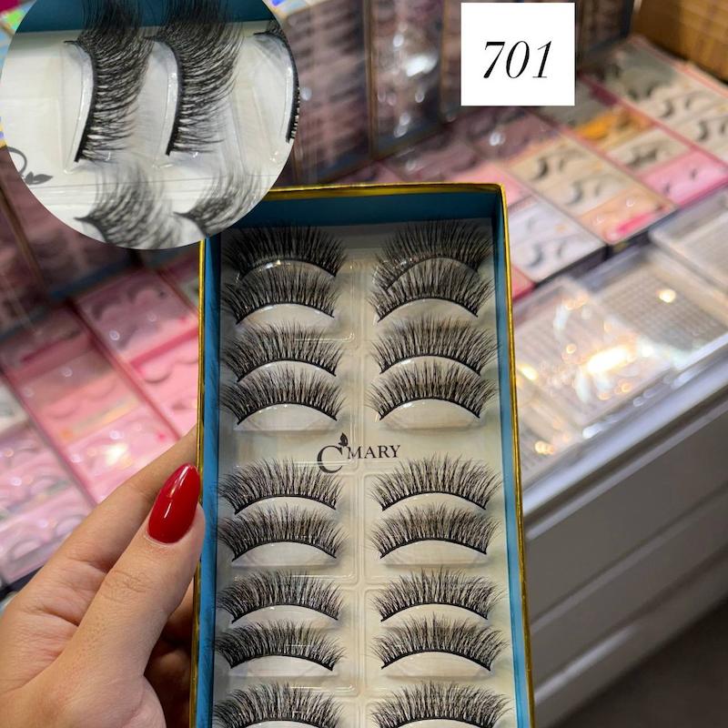 مژه سیماری ده جفتی ابریشمی