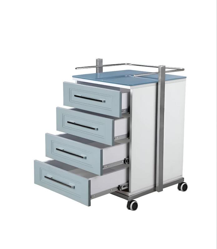 ترالی شیشه‌ای چهارکشو ۱۴.۵ سانت مدل ps-400s