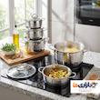 سرویس قابلمه استیل 10 پارچه KST مدل 5010