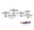 سرویس قابلمه استیل 11 پارچه KST مدل 7010