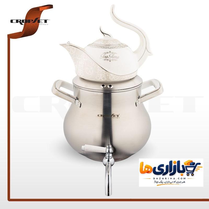 کتری و قوری السا استیل کروپ ست کد 1904W