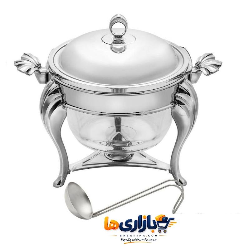 سوفله سوپ خوری استیل طرح رویال دسته کروم کد 427 SH