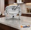 سوفله سالاد خوری استیل طرح رویال دسته کروم کد 437 SH