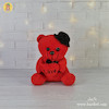 عروسک خرس قرمز ولنتاین 15 سانتیمتری