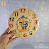 ساعت آموزشی چوبی