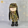 عروسک روسی کماندو با لباس سبز 