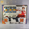 تفنگ soft air gun با قوطی هدف