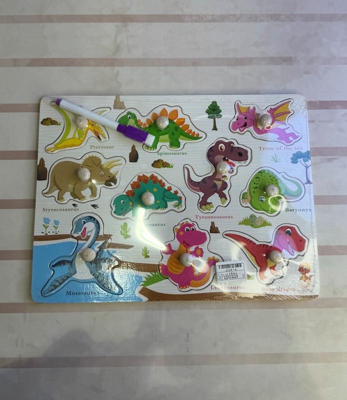 پازل چوبی پین دار پشت وایتبرد22914