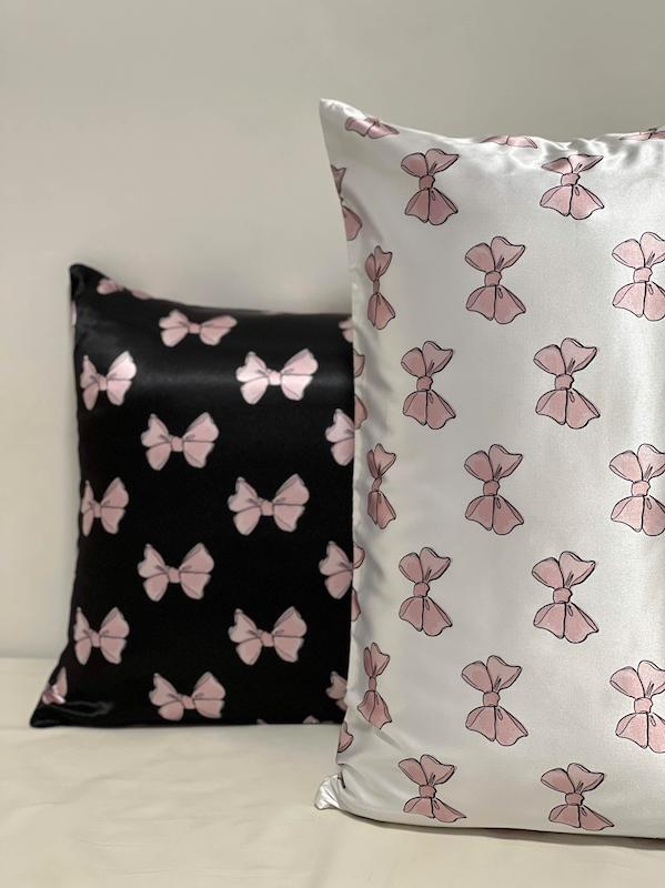 روبالشتی ساتن ابریشم طرح پاپیون