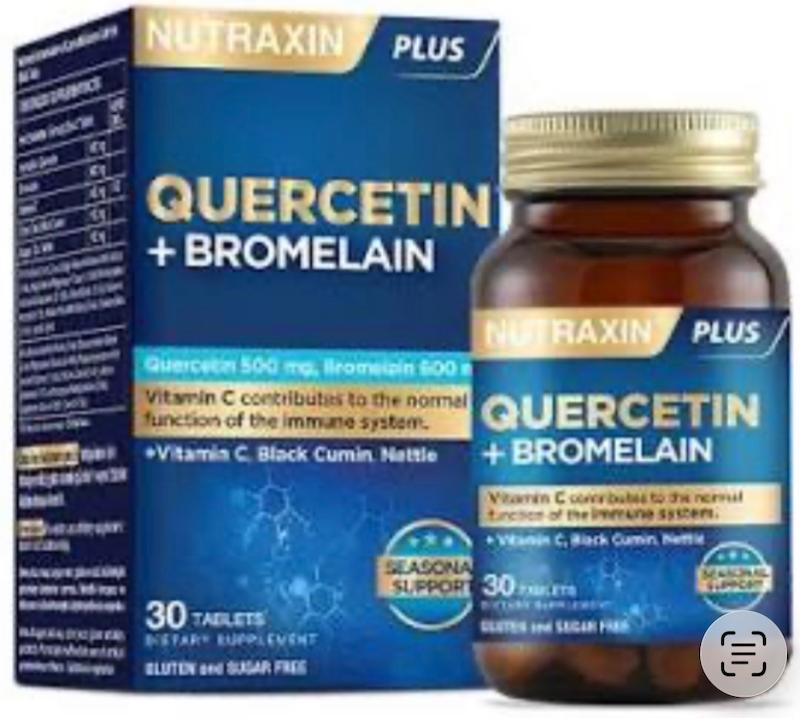 مکمل ۳۰ عددی نوتراکسین کورستین بروملین Nutraxin Quercetin Bromelain 