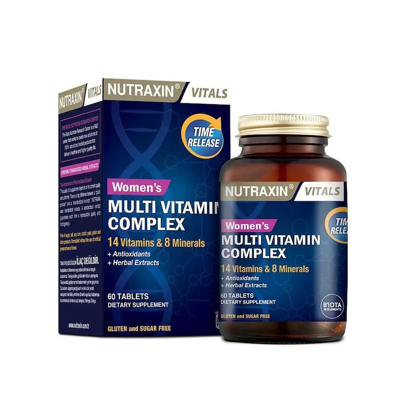 مکمل کمپلکس مولتی ویتامین نوتراکسین مخصوص خانم ها ۶۰ عددی (Nutraxin Women’s Multivitamin Complex)