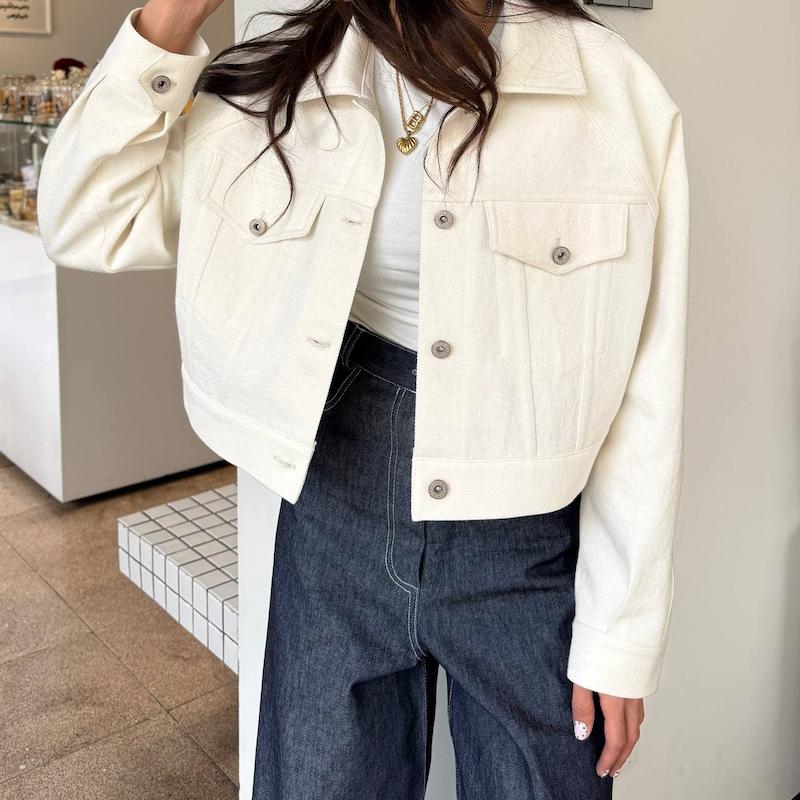 کت جین سفید